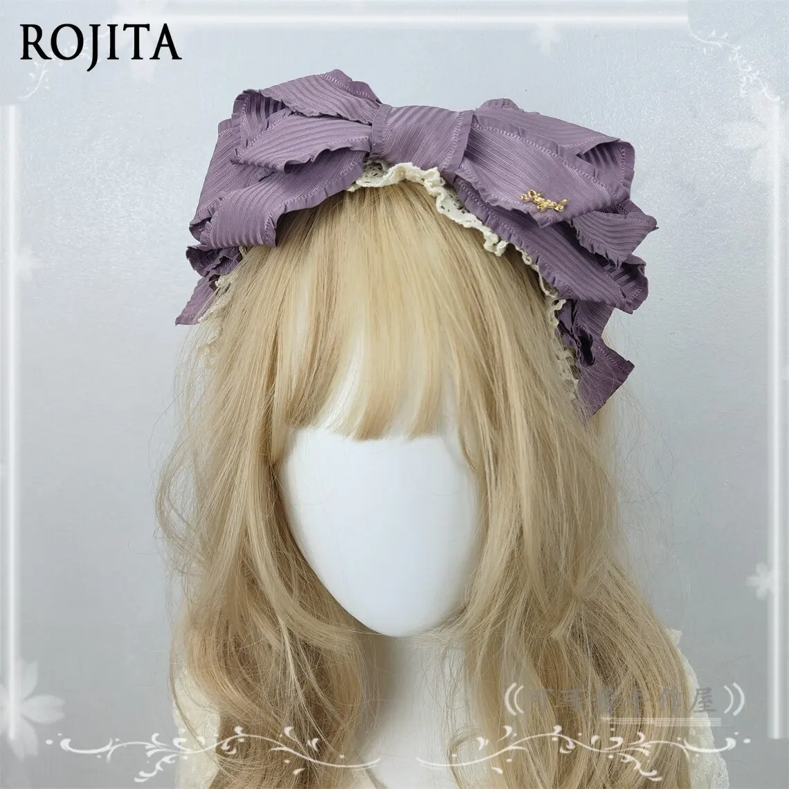 

Оригинальная повязка для волос с бантом в стиле Лолиты KC, повязка для волос, небольшой предмет CLA, аксессуар для волос с большим бантом, головной убор в стиле Лолиты