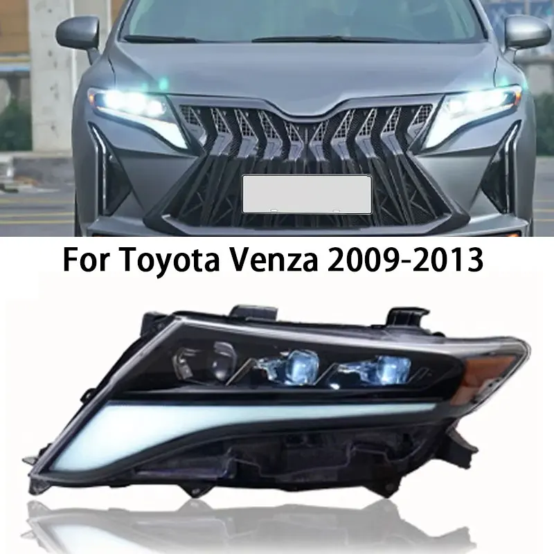 Car Head Lamp For  Toyota Venza Led Headlights 2009 2010 2011 2012 2013 Accessories Modified Led Headlamp Assembly