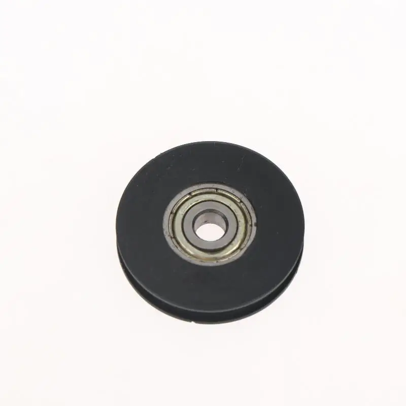 U Groove Bearing Pulley Rubber Coated Guide Roller 5*30*6mm 1Pcs Wear Resistant Silent for Door Window Sliding Furniture