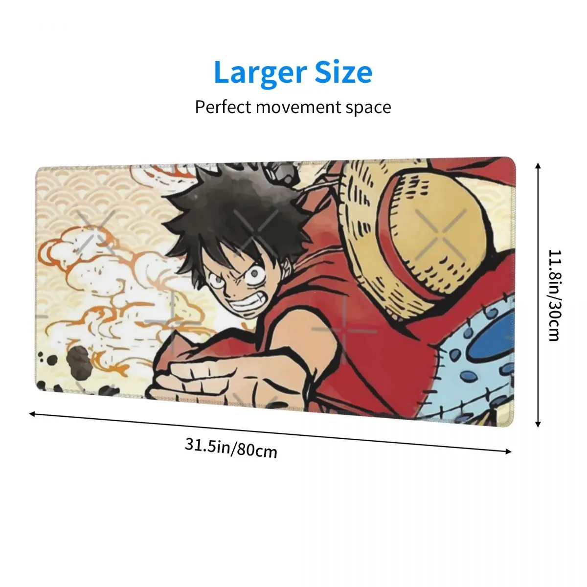 Luffy Using Haki Wano Arc Rubber Keyboard Pads