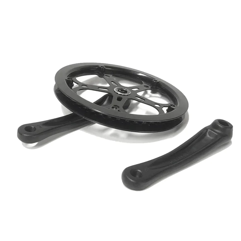 

ABHT-2X Bike Folding Bicycle Crankset 52T 170Mm Bike Crank Set Tooth Plate Single Speed Bike Diamond Hole Sprocket