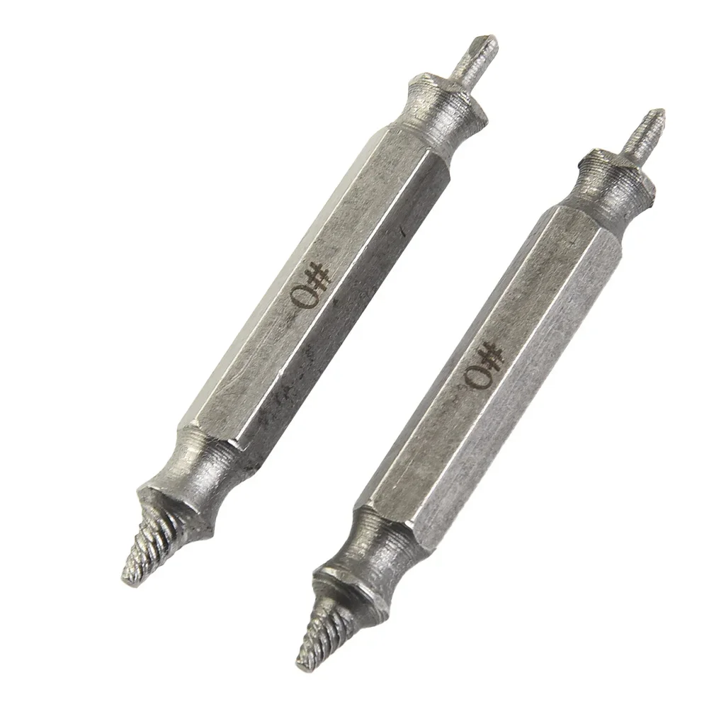 2pcs Damaged Screw Extractor Drill Bits Guide Set Broken Speed Out Easy Out Bolt Stud Stripped Screw Remover Tool 2-3mm