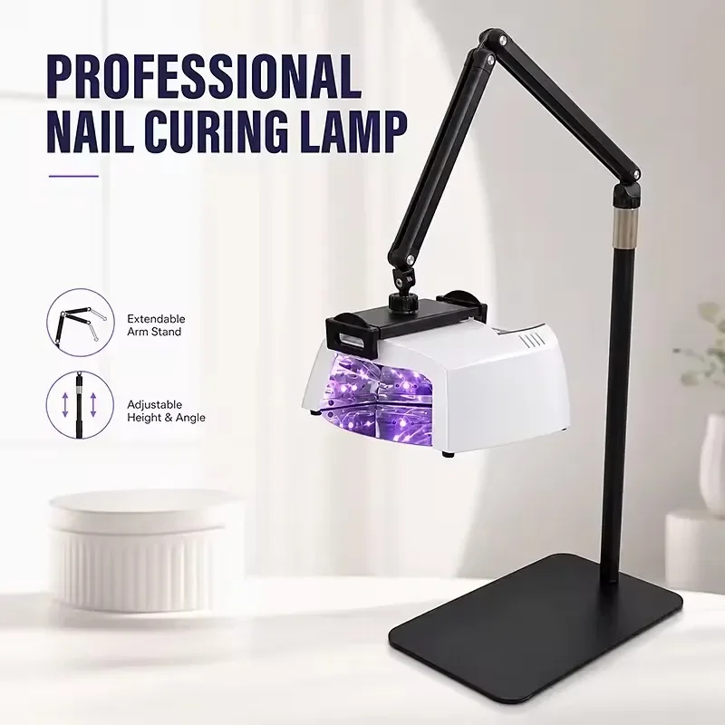Salon UV Nail Dryer Foldable Stand Hands-Free Pedicure Lamp Auto Start Sensor 3 Timers