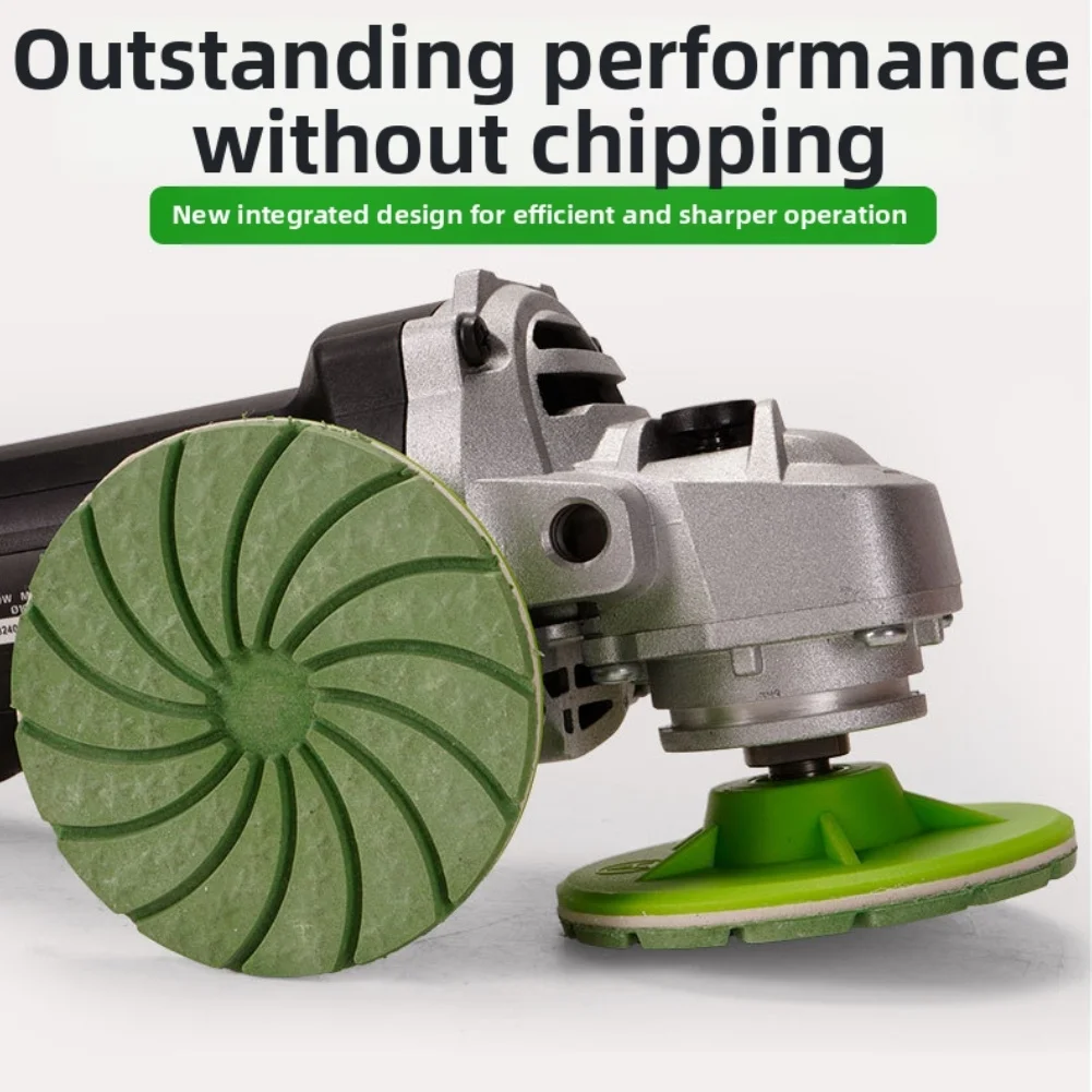Stone Polishing Disc Green as Pictured Edge Polishing Disc Secure Attachment Thickened Cover Fan-shaped Grinding Block