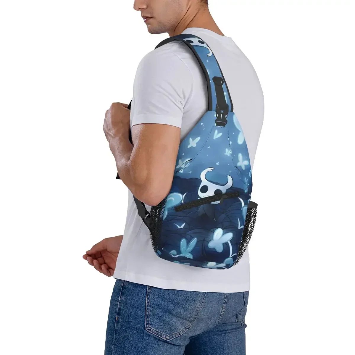 Hollow Knight Games Sling Bags Chest Crossbody Shoulder Sling Backpack Hiking Travel Daypacks Aesthetics Fashion Bags