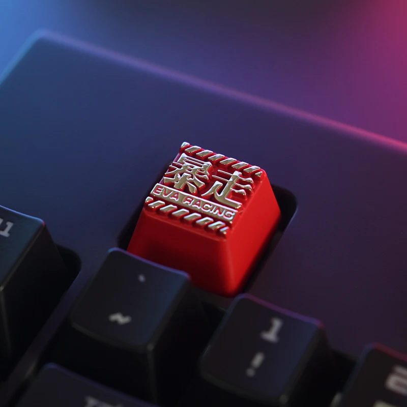 Keystone Eva Racing Artisan Keycap for Mechanical Keyboard 1 pc Zinc Aluminum Alloy Metal Customize Personalized DIY Game PC