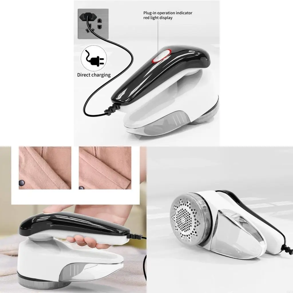 J6PE Fabric Shaver Electric Lint Remover with Metal Blade Effectively and Quickly Remove Fuzz for Clothes Sweater Couch