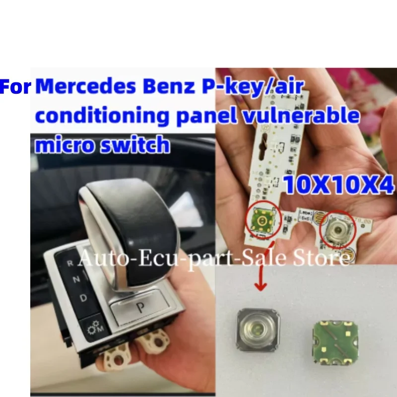 Suitable for Mercedes Benz P-key/air conditioning panel 、Tesla vulnerable micro switch 10X10X4 Yellow Blue orange  white LED