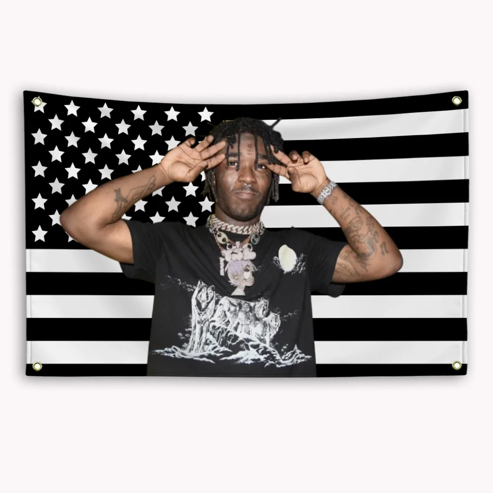 Symere Bysil Woods Black American Flag Decorative Home Objects Tapestry Barber Shop Garage Flags for Bedrooms Flaga Advertising