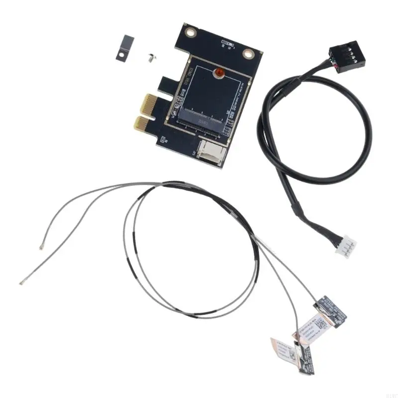 Wireless Wifi Card PCI-E 1X to for M.2 NGFF Desktop WI-FI Adapter for AX200 9260AC 8260AC 7265AC 7260AC BCM94350