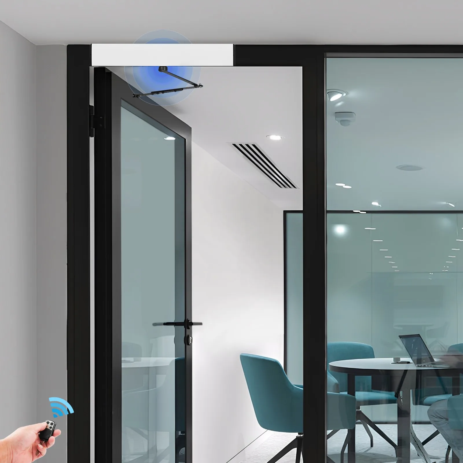 

Automatic Swing Door Opener for Commercial Use with Remote Control 65W Power