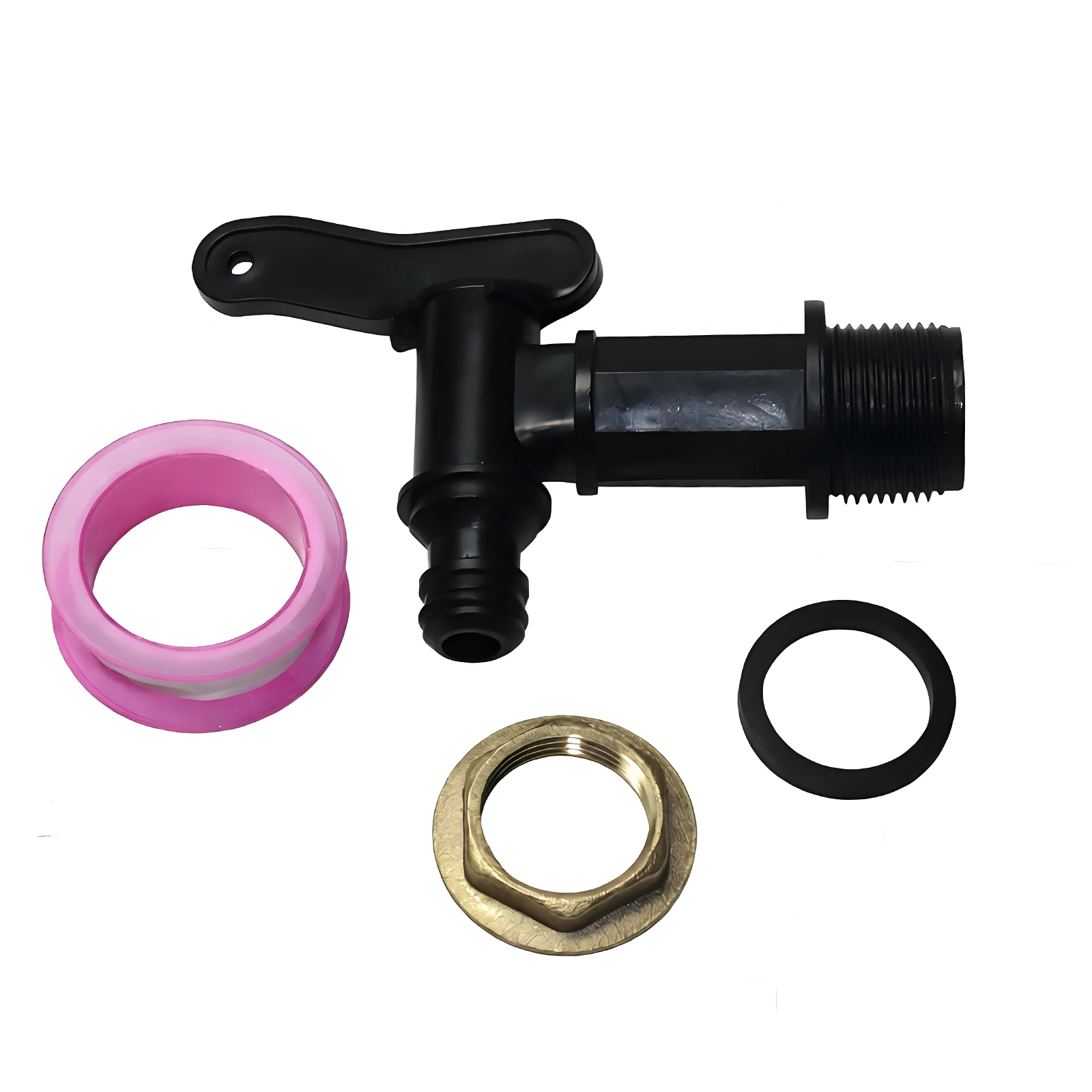 3/4'' IBC Water Tank Faucet Copper Nut Raw Material with Garden Irrigation Drip Irrigation Rainwater Bucket Faucet