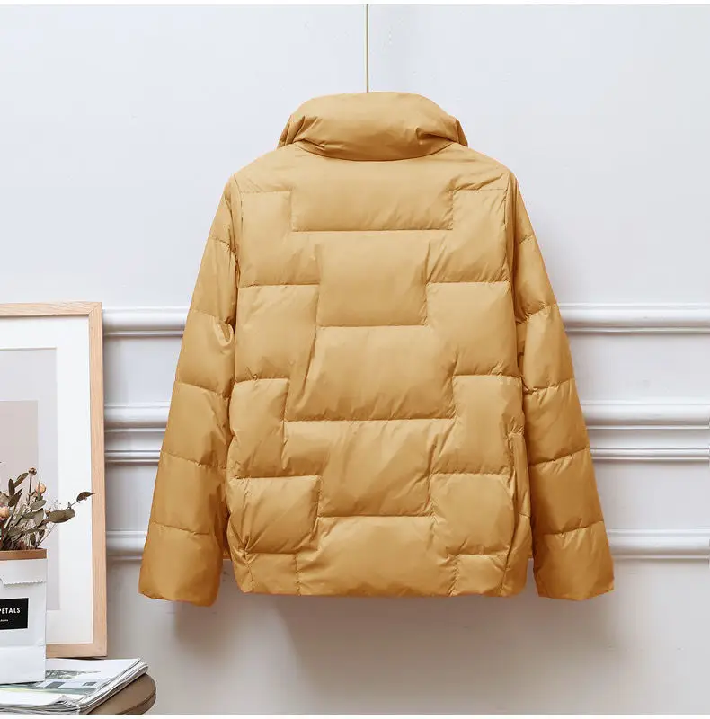 2023 Spring Autumn New Down Jacket Women's Jackets Stand-Up Collar Coat for Women Light Outerwear Female Korean Down Coat Tops