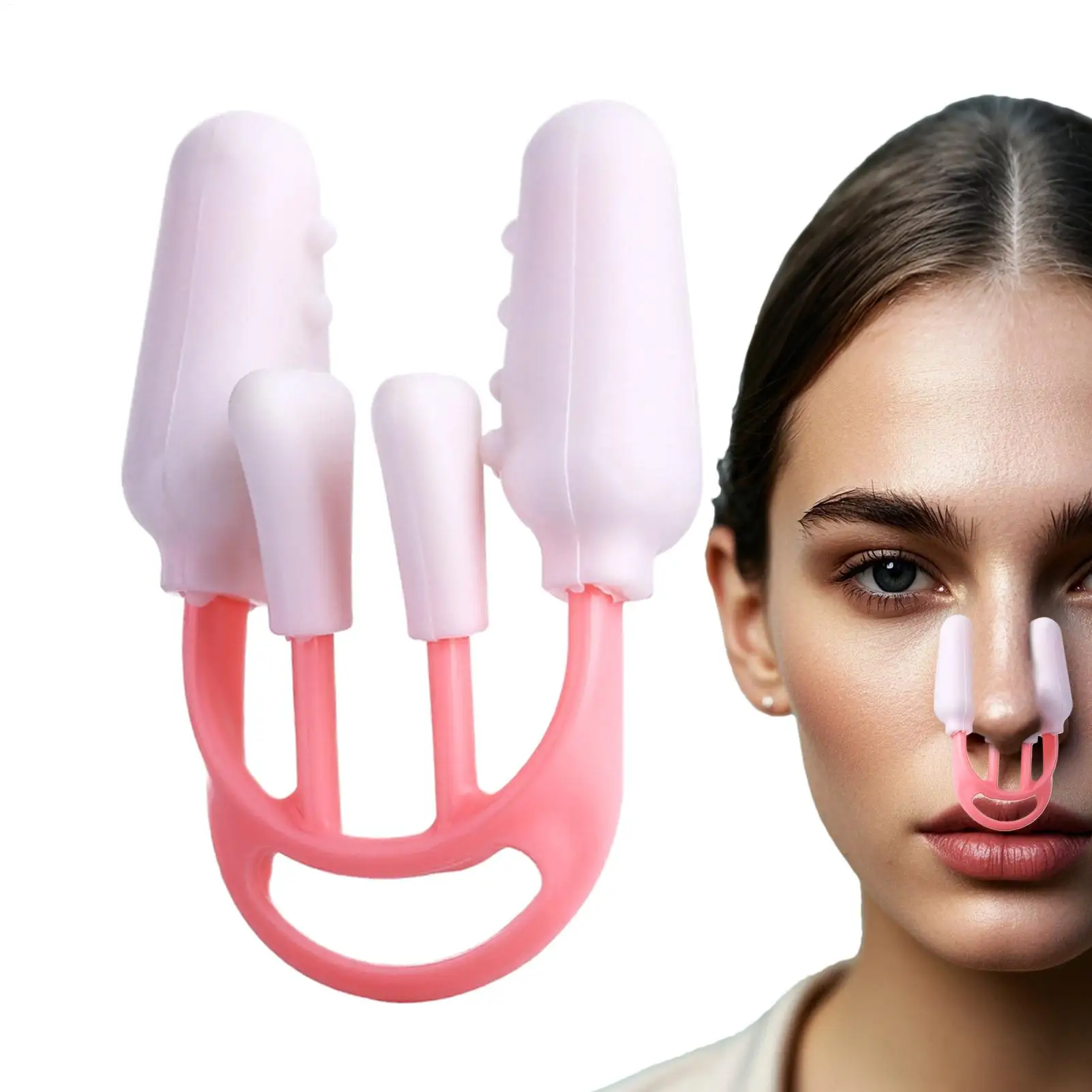 Nose Shaper Nose Pincher Straightener Reusable Soft Silicone Beauty Slimming Tool for Daily Wear Breathing Improvement Beauty