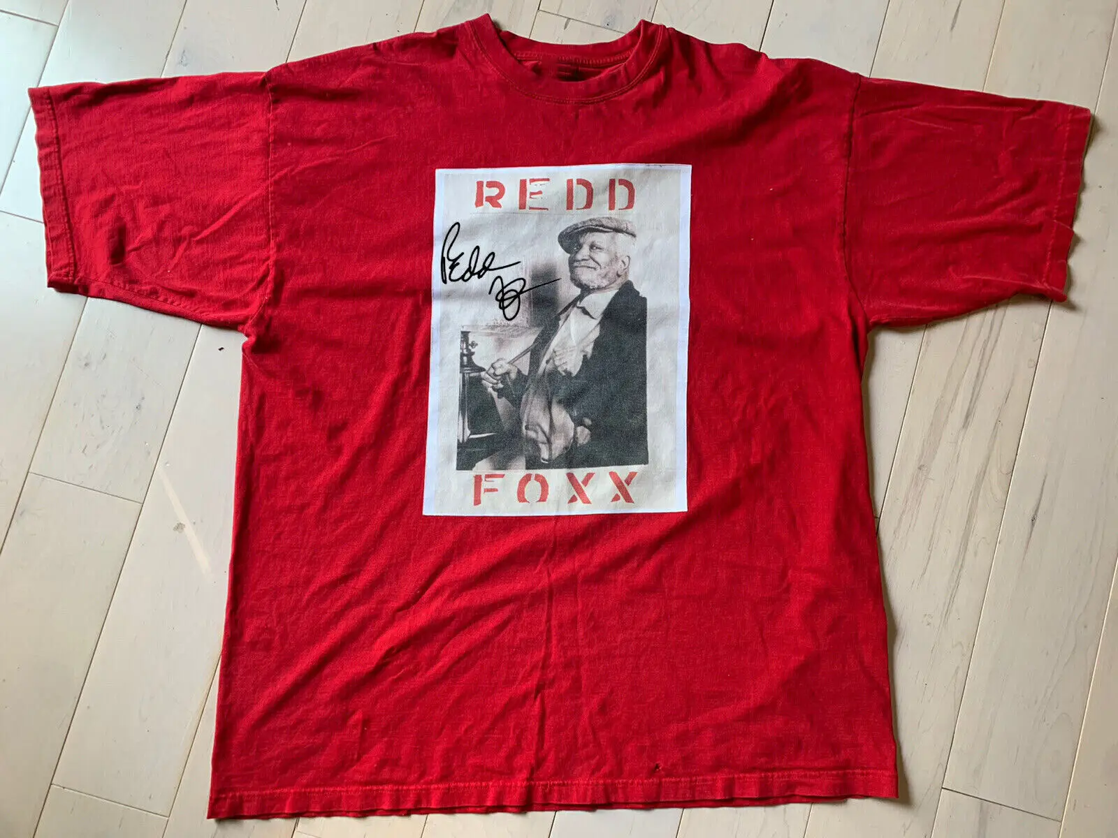 

VTG Sanford и son Redd Foxx классическая красная Мужская рубашка унисекс S-5XL NE1382