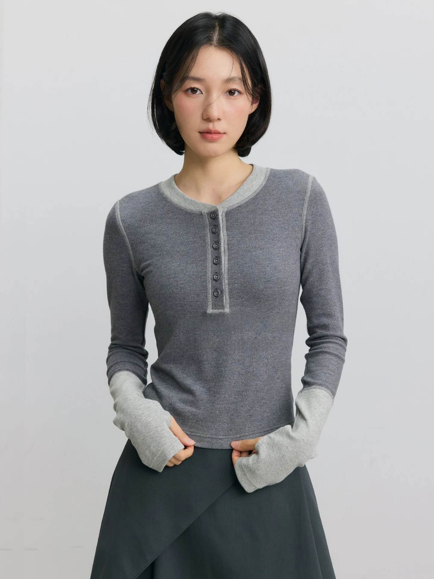 

Женский мягкий вязаный топ Swallow And Deer 'Ring Road' из шерстяной смеси с эластаном, с круглым вырезом, длинными рукавами, повседневный