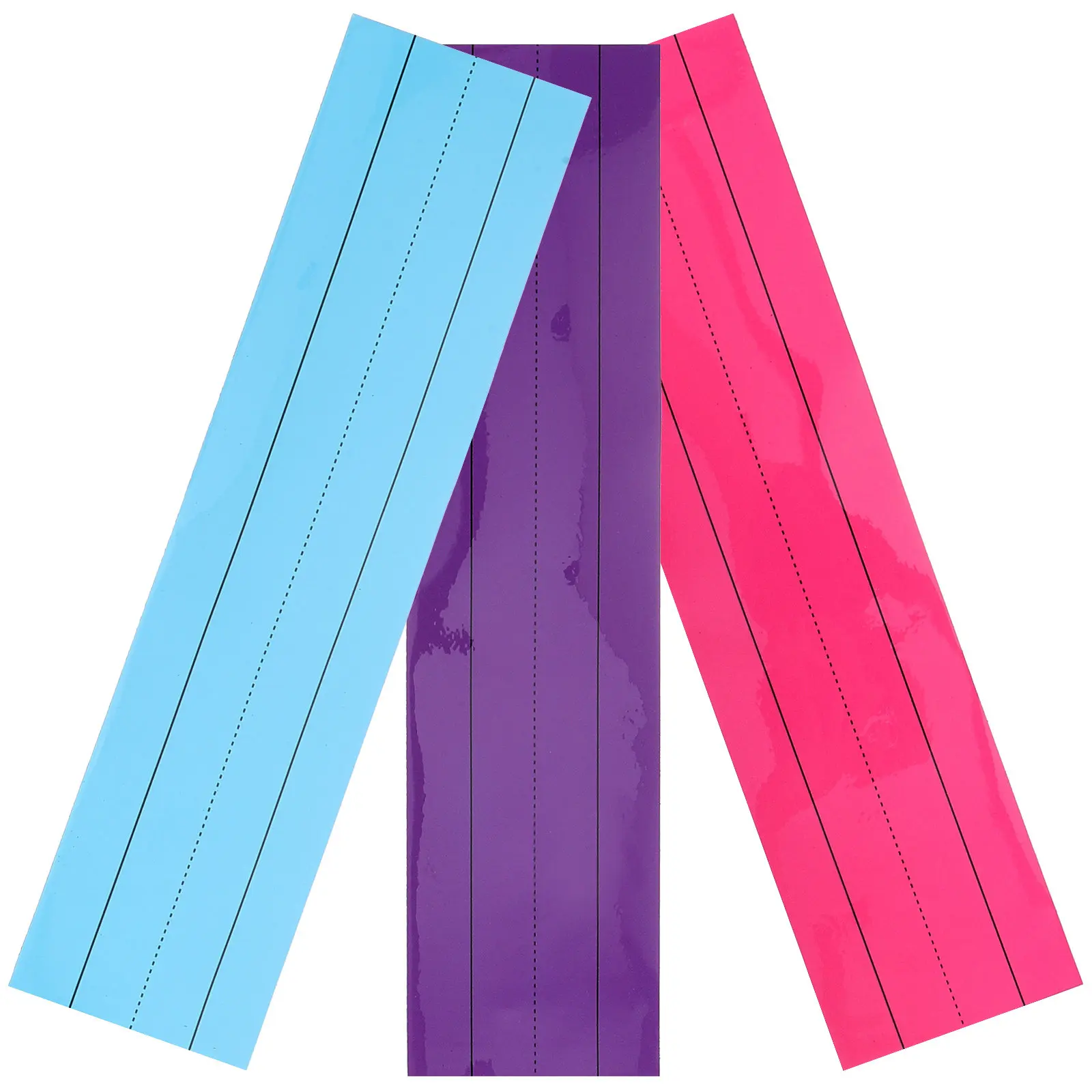 3Pcs Magnetic Sentence Strips Erasable Lined Magnetic Strips for Fridge Whiteboard Desk Blackboard Personal Name Tags Daily Dry