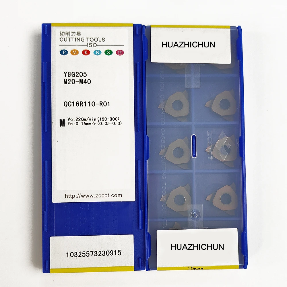 

HUAZHICHUN QC16R110-R01 YBG205 Carbide Inserts