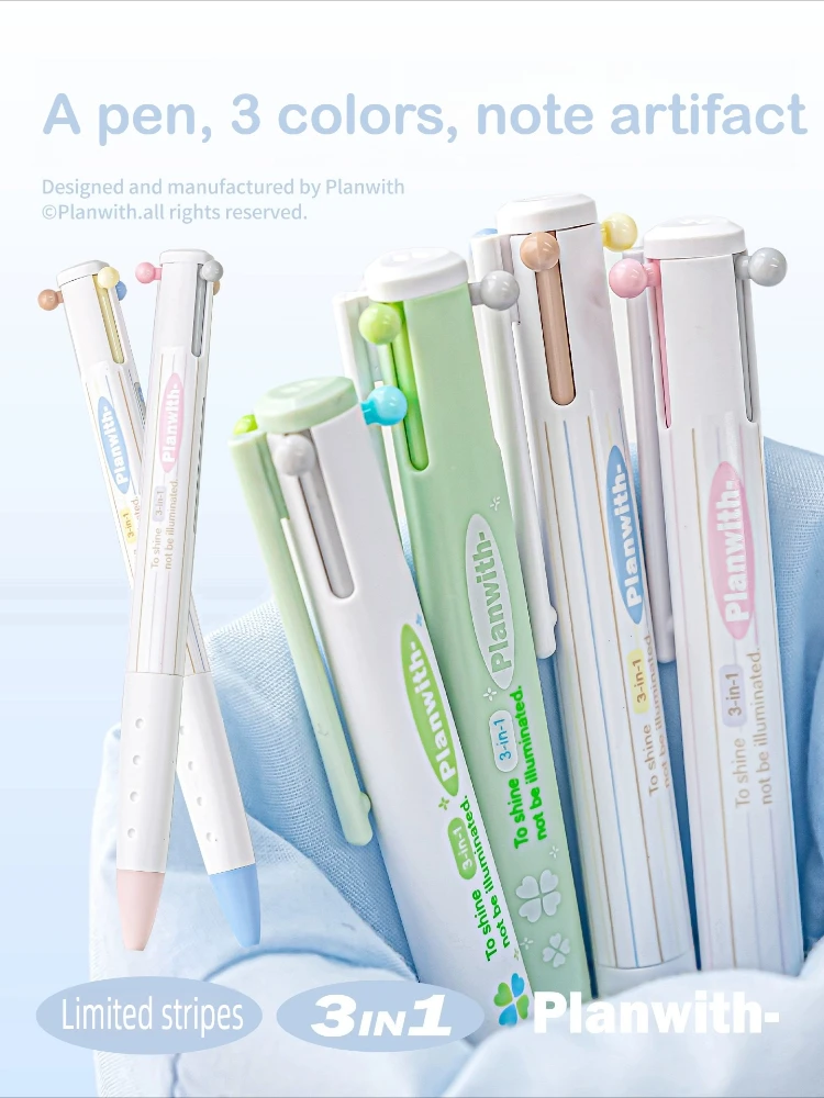 

Многофункциональная ручка 3-в-1 с выдвижным механизмом: шариковая и гелевая ручки для письма, ведения дневников, канцелярских принадлежностей, офиса и школы