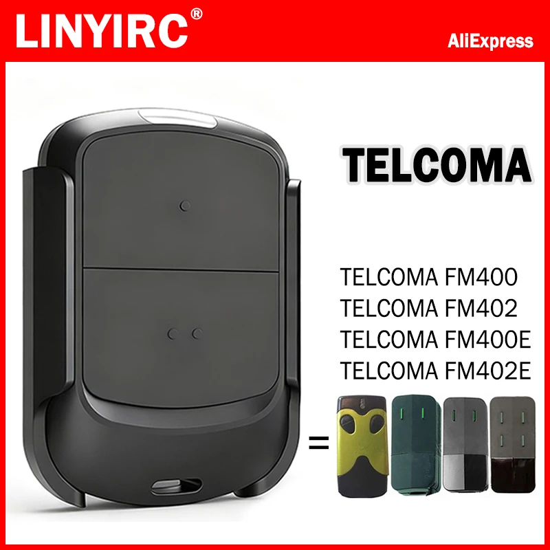 TELCOMA FM400 FM400E FM402 FM402E Garage Door Remote Control 433.92MHz Electric Gate Remote Control Hand Transmitter