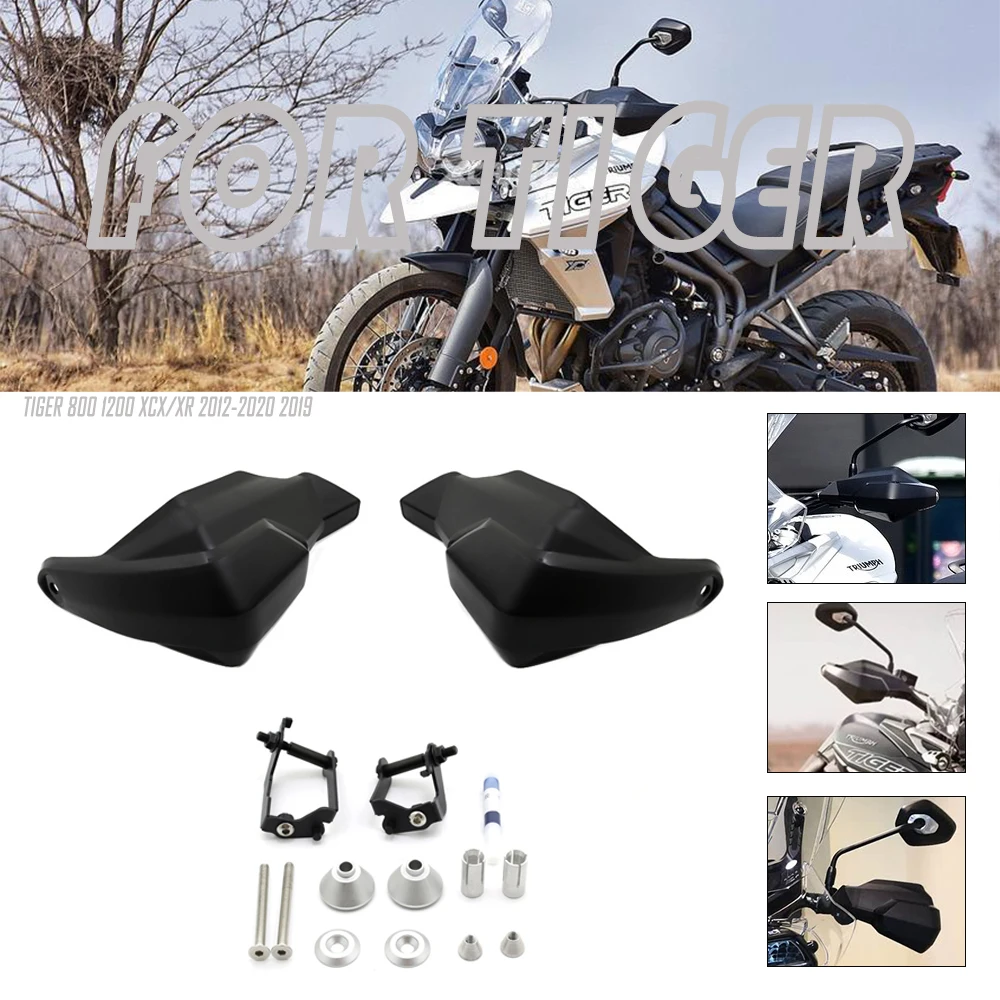 

Motorcycle Handguards Hand Shield Protector Hand Guard Protector Black THRUXTON TIGER 800 1200 XCX/XR Tiger1200 2012-2020 2019