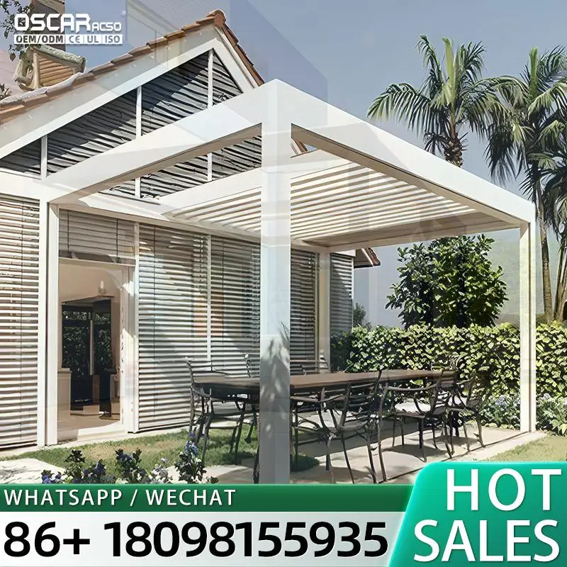 Customized Modern Glass Prefab Patio Aluminium Solarium Free Standing Sunroom Four Seasons Villa Backyard Residential Outdoor Us