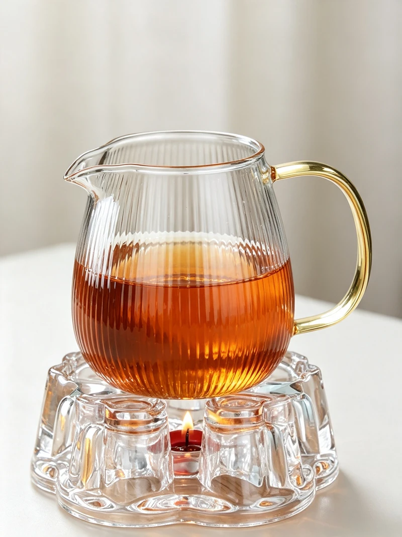 Ins Style Hammer Pattern Teapot Glass, Heat-Resistant, High Temperature, Household Filter Kettle, KungFu Tea, Scented Boil Water