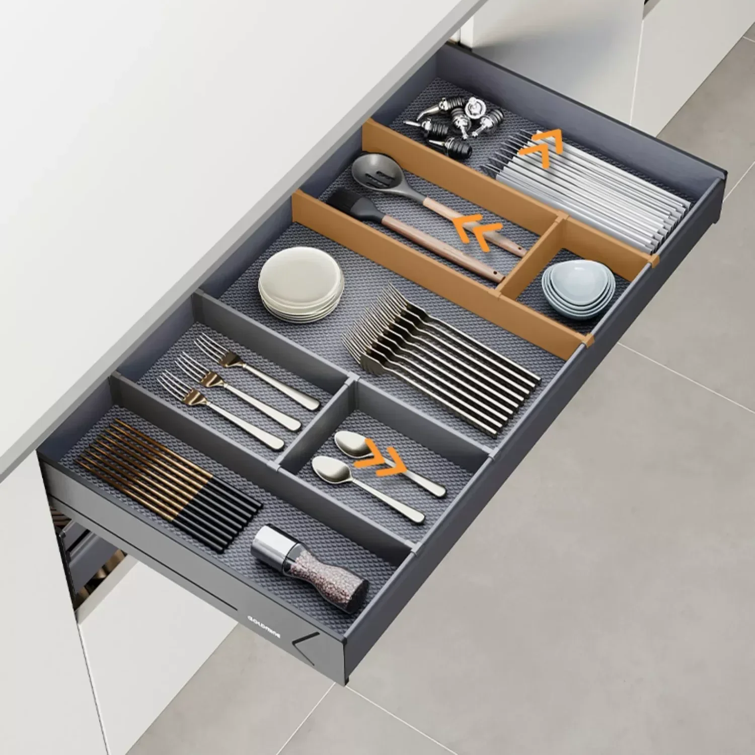 kitchen accessories soft close houseware  kitchen cabinet drawers kitchen pull out storage organizers