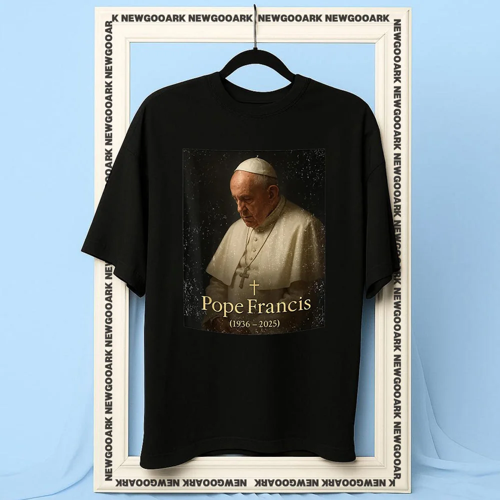 Pope Francis 1936-2025 Rest In Peace RIP t-shirt woman man Casual cotton printed t shirts Adult O-neck summer outdoors tee