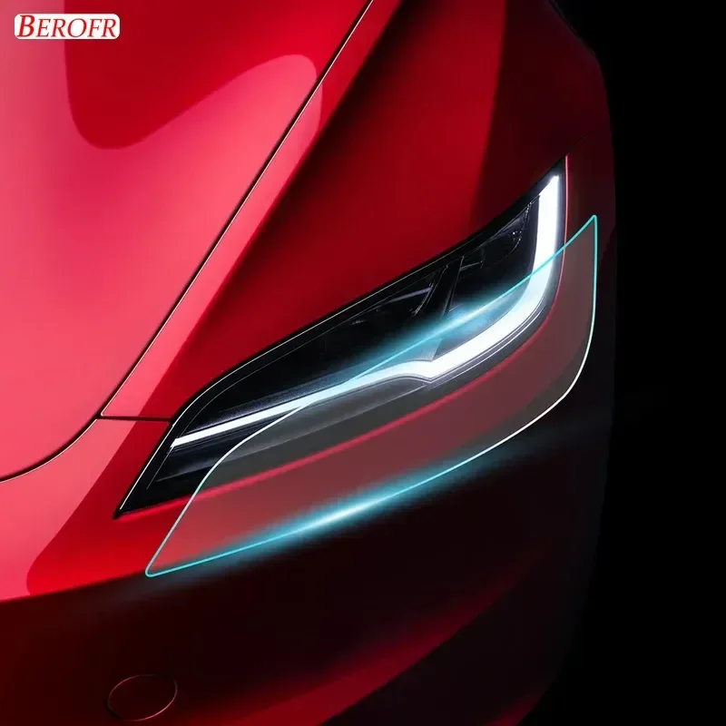 

Car Clear PPF TPU Transparent Headlight Rearview Film Body StickerPre-Cut Paint Protection Film for Tesla Model 3 Highland 2024