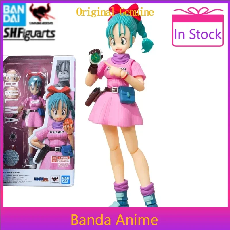 

In Stock SHF Genuine Original DRAGON BALL Bulma 13.5CM Action Anime Figure Collectible Model Dolls Statuette Ornament Toy Gifts