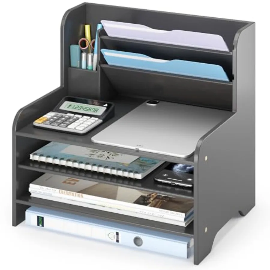 

Настольный органайзер для файлов - Подставка для писем и документов с держателем для ручек для дома и офиса, аксессуар для рабочего стола