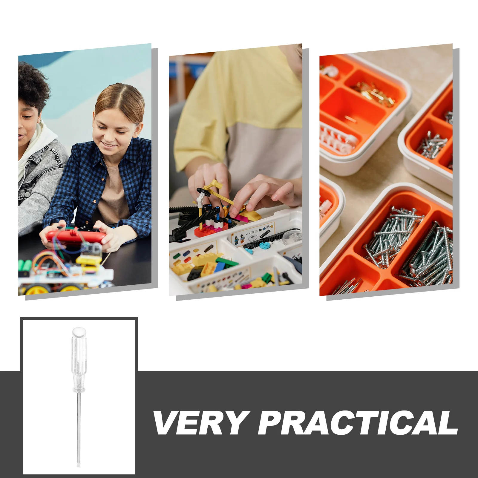 Set di cacciaviti da 6 pezzi Kit di strumenti di precisione a testa croce piccola Cacciavite a mano portatile per la riparazione dell'home office Manuale in metallo durevole