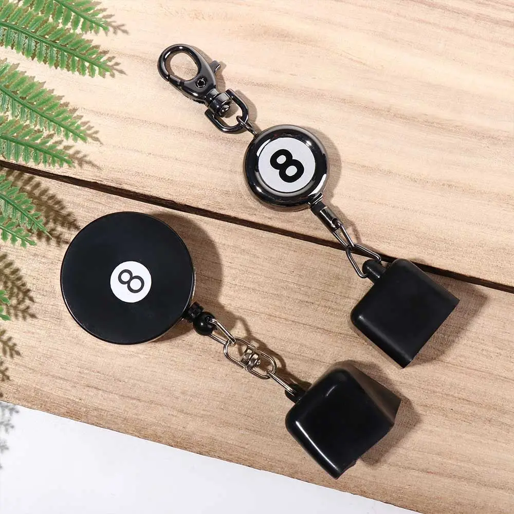 

Clip Keys Chain with Belt Clip Chalk Storage Holder Billiards Chalk Holder Snooker Pool Chalk Holder Retractable Choker Clip