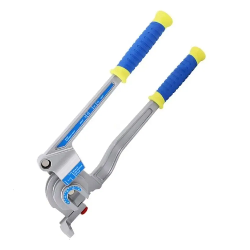 3-In-1 Pipe Bender 0-180° Bending Range Manual Handle Hand Tool Bending Corner 0 Soft Bronze Tube Molder Refrigeration Repair