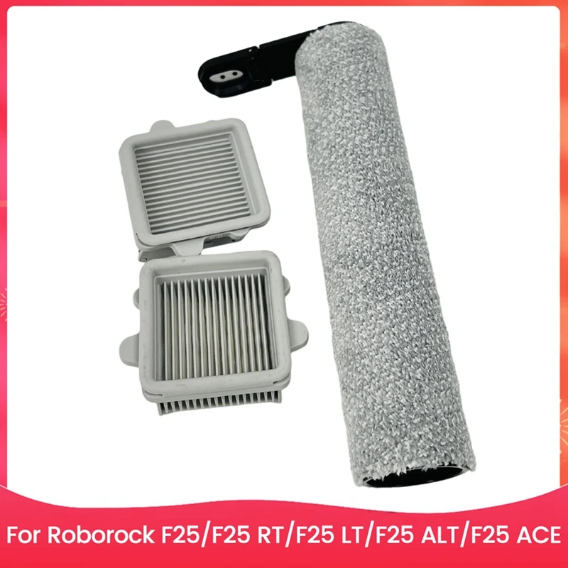 

3PCS Brush And Filter Kit For Roborock F25 F25 RT F25 LT F25 ALT F25 ACE Floor Scrubber Accessories Replacement Parts
