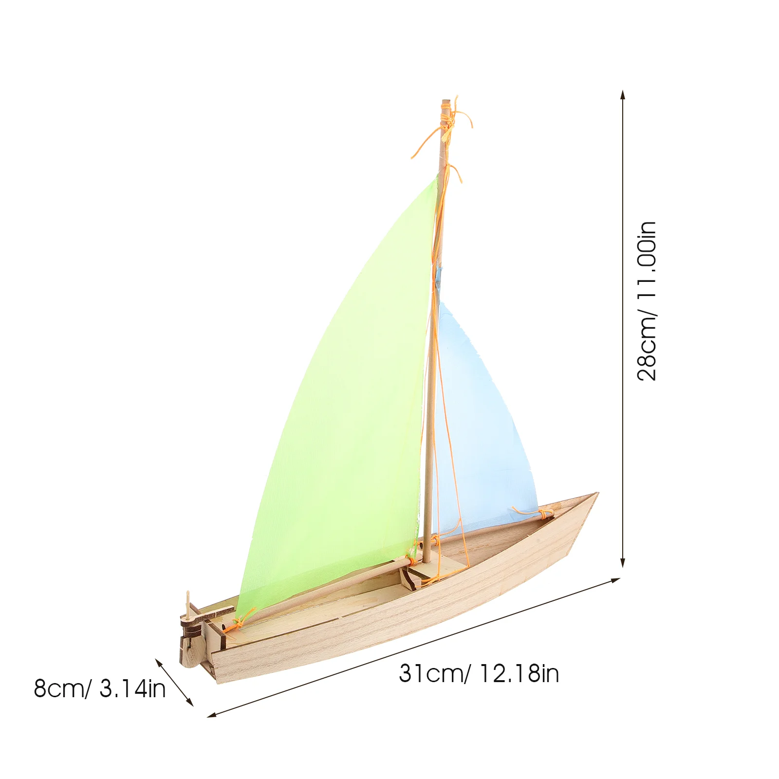 Houten zeilboot montagespeelgoed cultiveren mentale handoogcoördinatie Kinderen houtbewerking Educatief model Overschilderbaar Eenvoudig