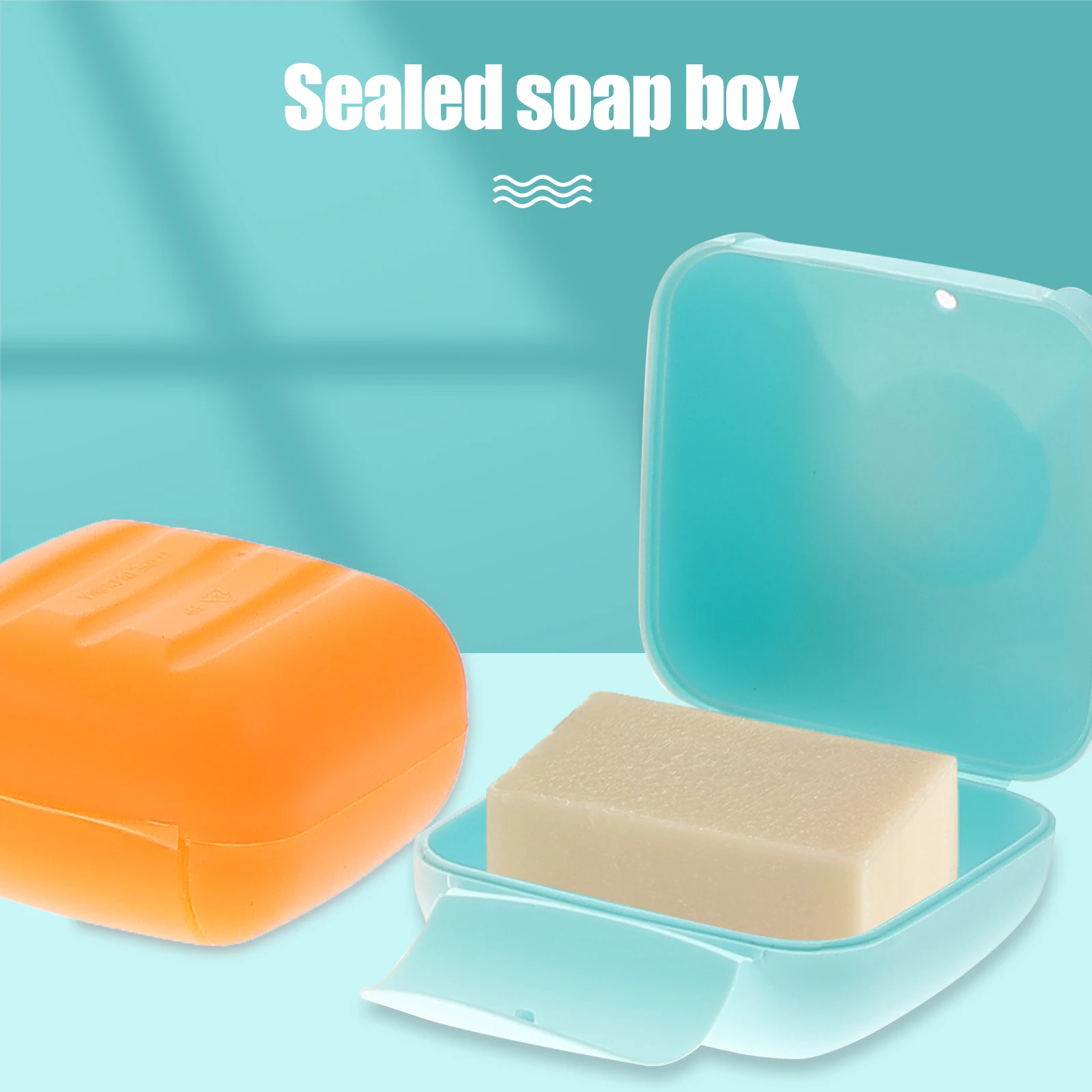 

4pcs Portable Box Travel Sealed Leakproof Holder Gym Camping Household Use Non-Slip Lightweight Container Bathroom Soap Dish