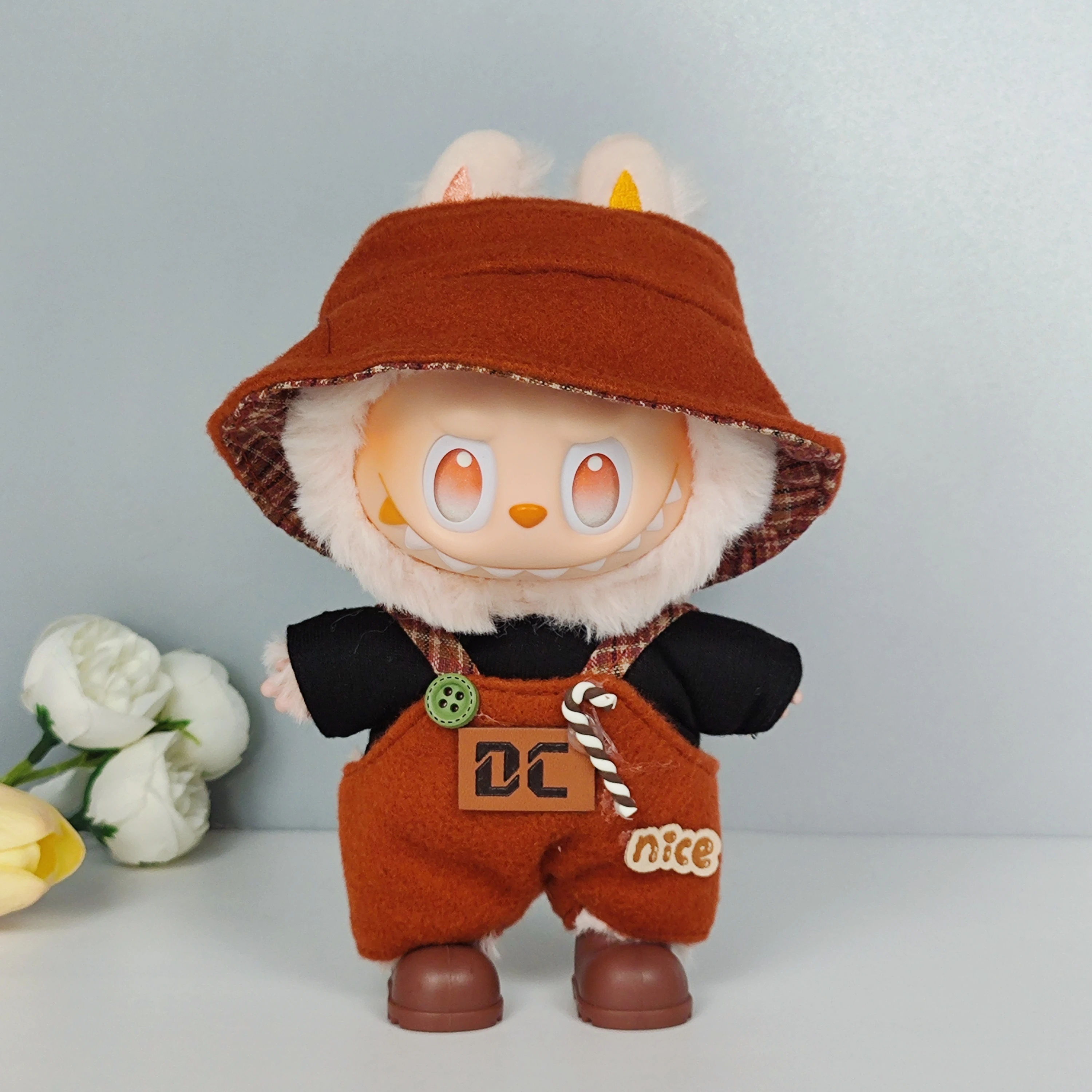 17 سنتيمتر Labubu Idol V1 V2 موضة ملابس دمى صغيرة إكسسوارات ملابس أنيقة الزي الرياضي الترفيهي الملابس هدية