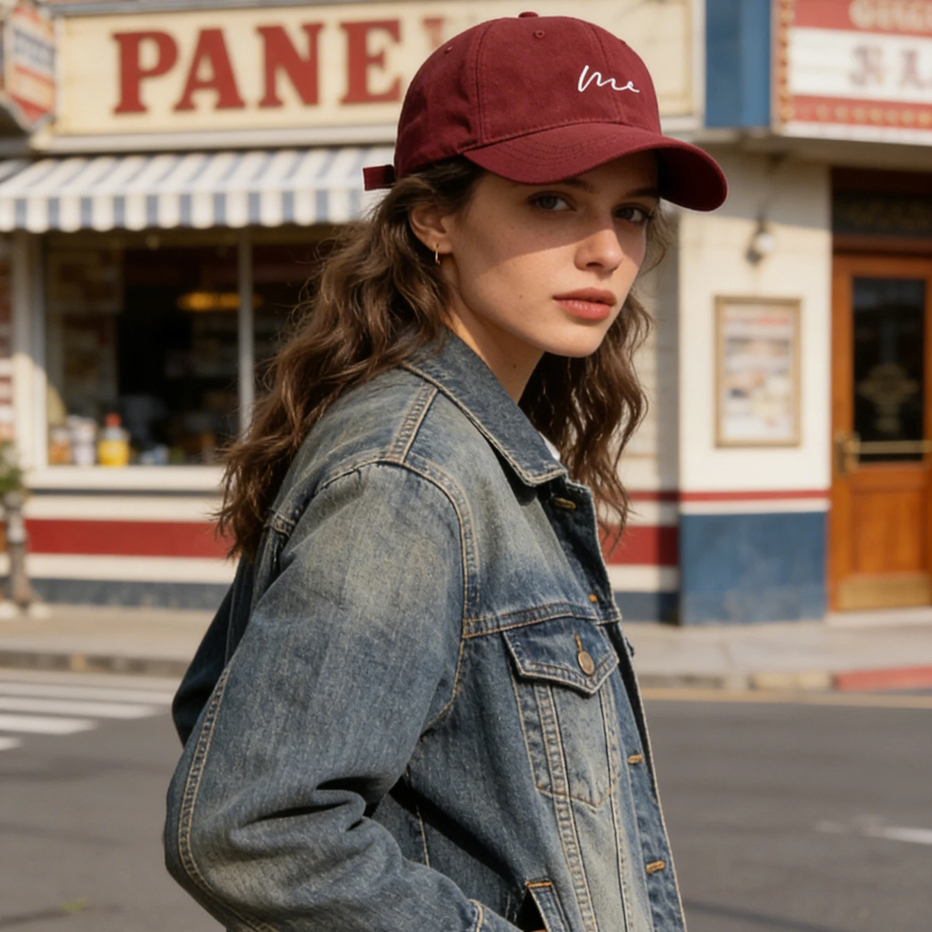 1Pc wavy baseball cap for women, warm in spring and autumn good-looking on the street, face-covering curved brim hat for couples