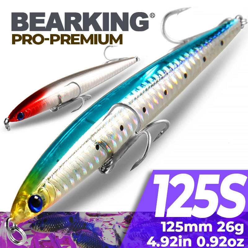 bear king fishing lures BEARKING 6.3in 1oz Assorted Colors Minnow Crank Tungsten Weight System wobbler Model Crank Artificial Bait (J): Buy Online at Best Price in UAE Lure Bearking Khanstin 70SP #G