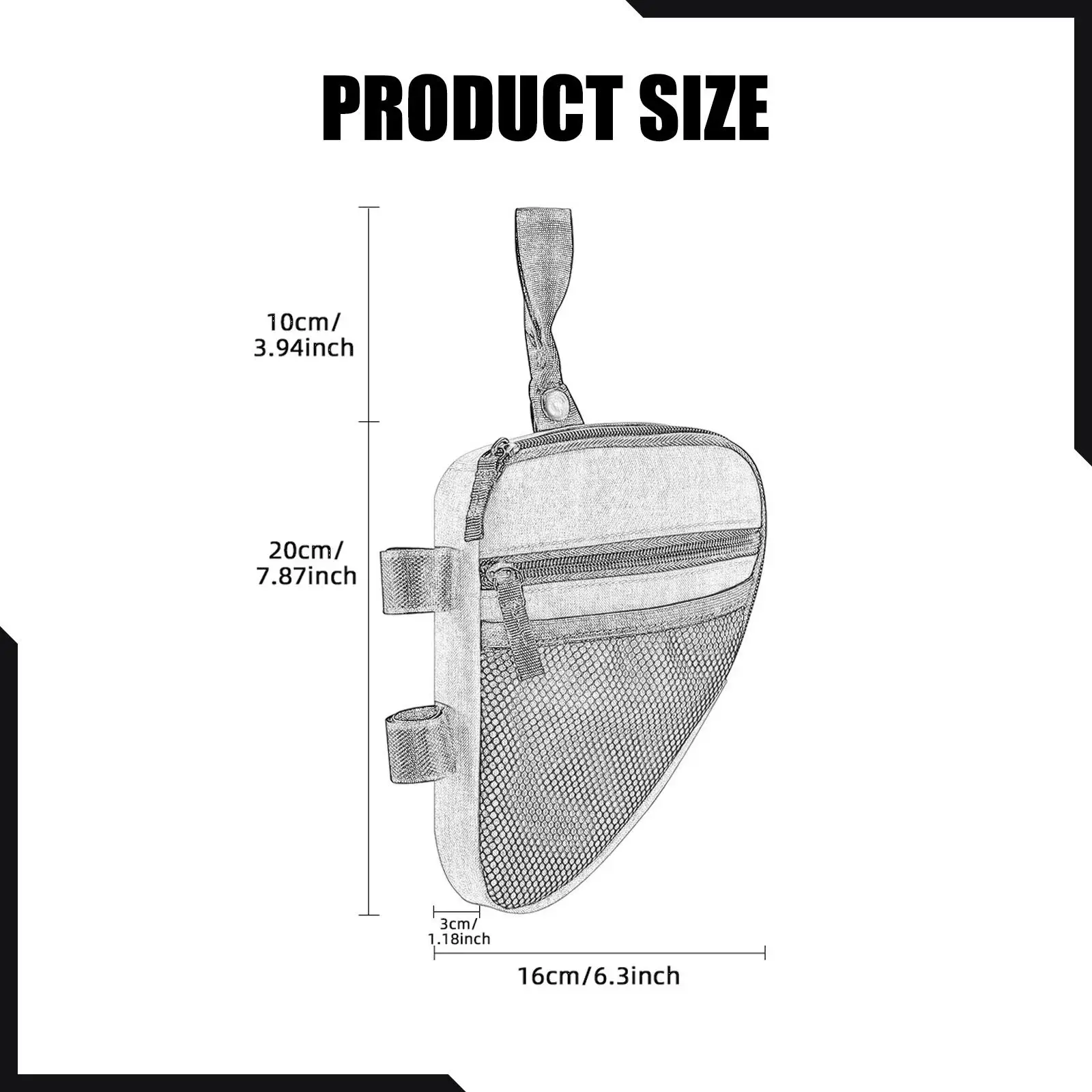 حقيبة تخزين ملحقات عكاز الساعد، حقيبة عكاز الساعد العالمية لزجاجة المياه الصغيرة، المحفظة، المفاتيح #6