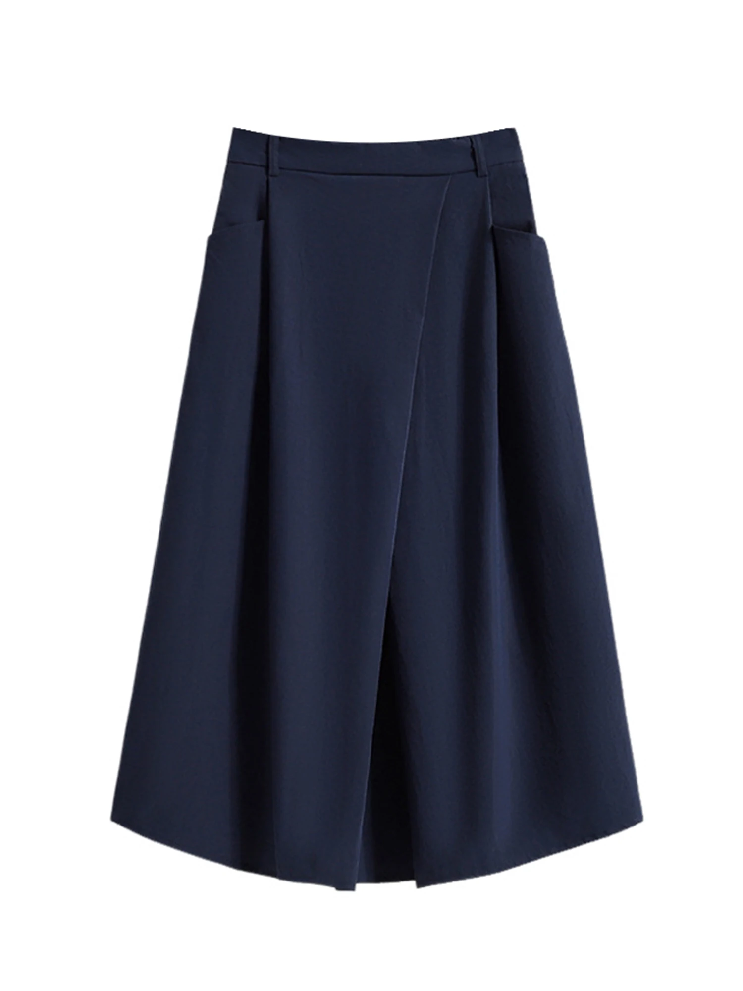 

Женская темно-серая джинсовая длинная юбка, винтажная эстетичная юбка Harajuku Y2k, ковбойские юбки с высокой талией и разрезом, летняя одежда 2000-х годов