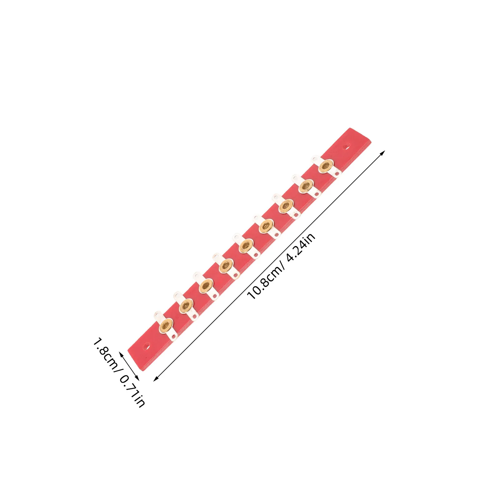 9 Position Terminal Block Audio Wiring Connector Strip Copper Spring Contact Heat Resistant Insulated Terminal Strip for Hifi