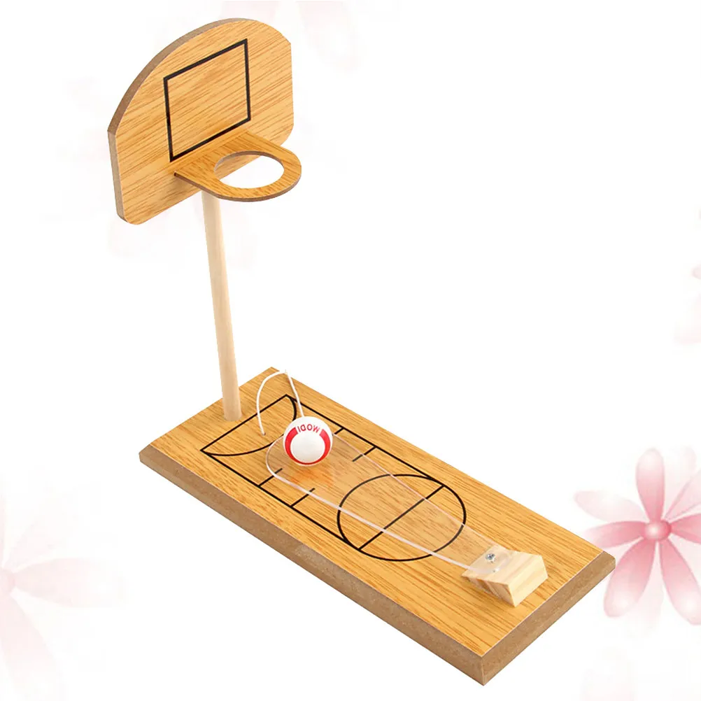 Mini Wooden Tabletop Basketball Game Set for Kids – Durable Finger Basketball Toy for Parent-Child Play & Creativity