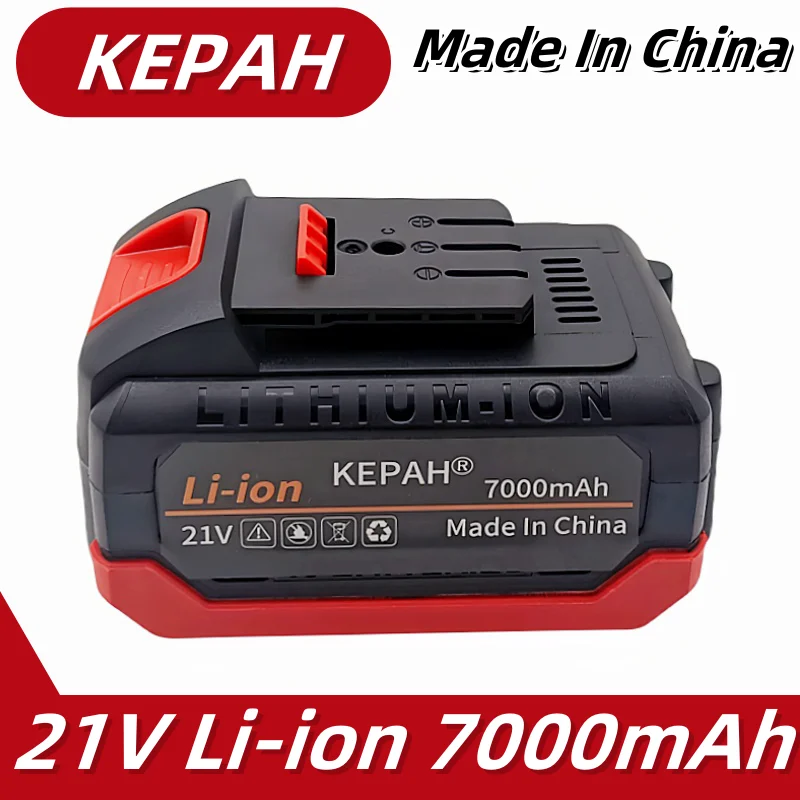 For Dayi 21V 7.0Ah Lithium-ion Rechargeable lpega Power tool Battery Suitable for Cordless Electric wrench, drill, saw etc