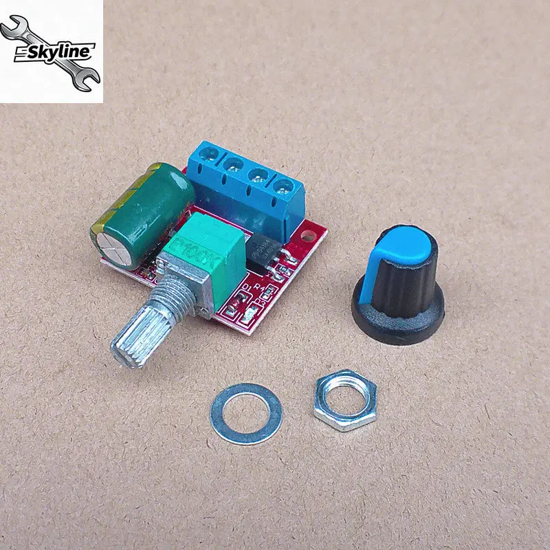 5V-35V 5A PWM DC Motor Speed Controller Switch With LED Dimming Function Electronic Regulation Module