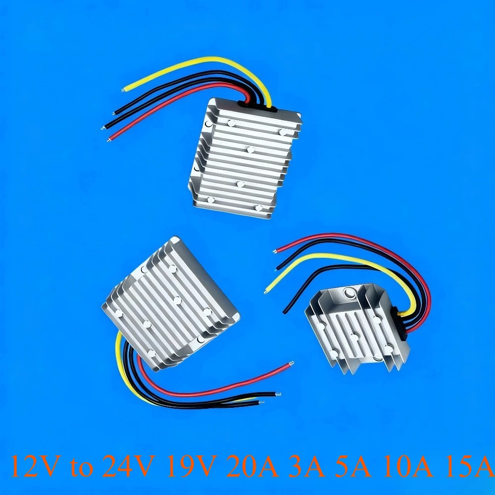 

12 Volt to 19 Volt Boost Module Booster 12V to 24V 19V 20A 3A 5A 10A 15A Step-up DC DC Converter Car Laptop Power Supply