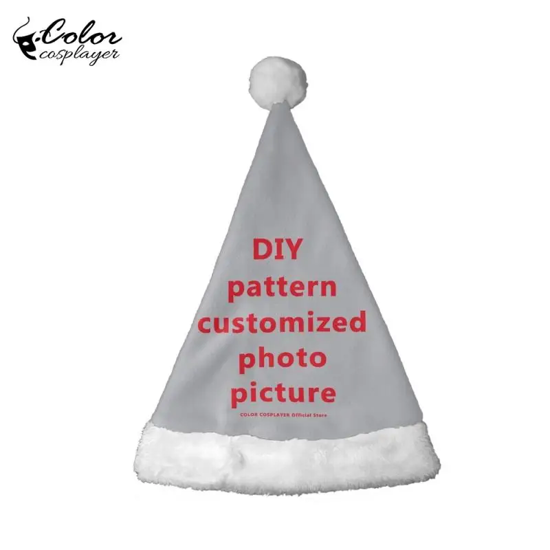 Color Cosplayer Customized Hat Stage Accessories Diy Cap Santa Hat Xmas Carnival Festival Props Fan Club Outfit Adult Wear