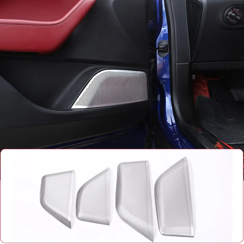 Stainless Steel Car Front Door Speaker Net Cover speaker Net Protection Cover For Maserati Levante 2016-2021 Car Accessories